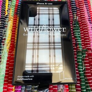 Wildflower iPhone XR Case - Blue Plaid